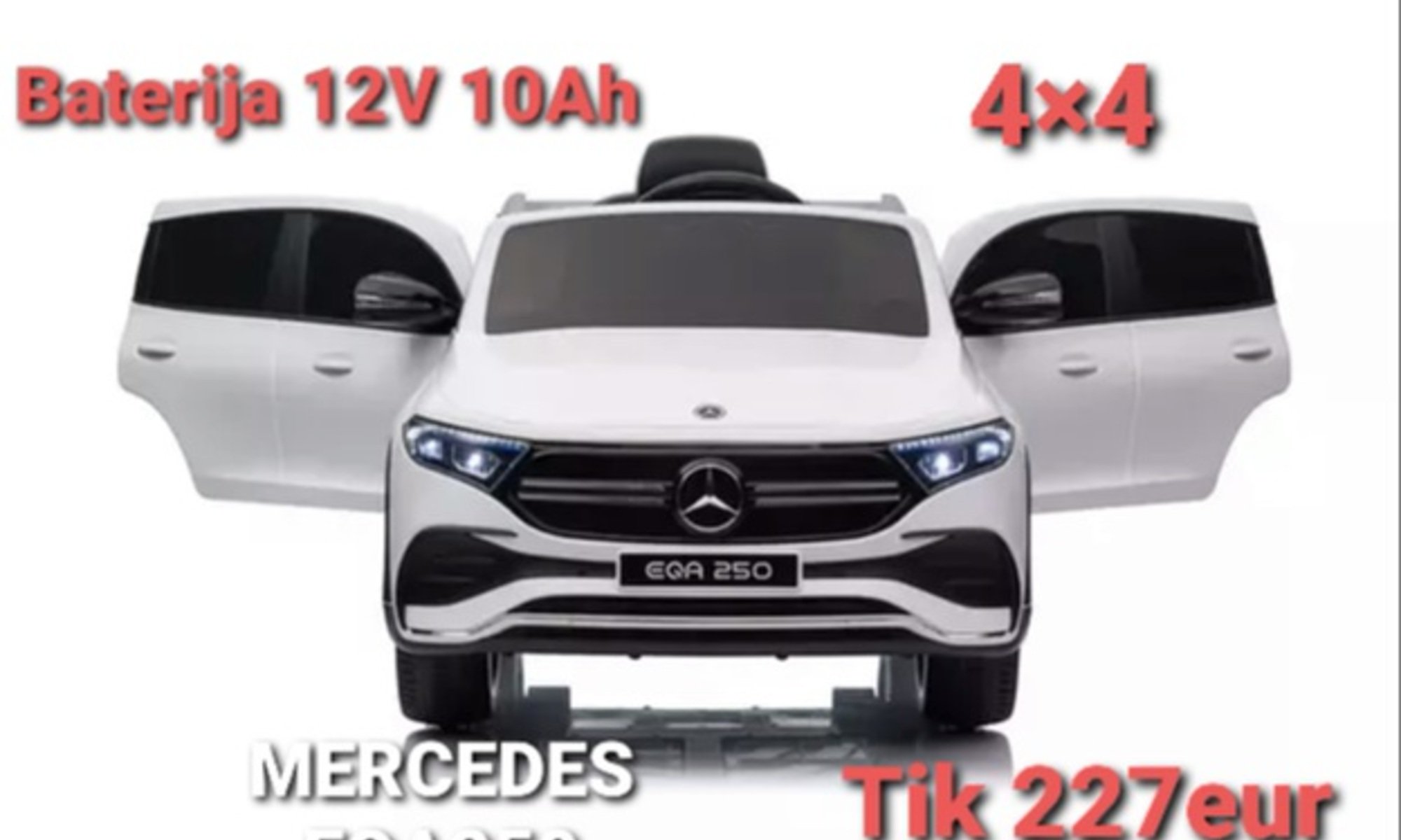 Elektromobilis vaikams Mercedes EQA250