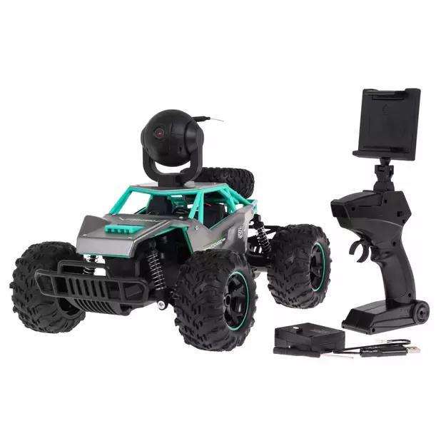 Nuotolinio valdymo SPRINT mašinėlė su Wi-Fi kamera vaikams nuo 6 metų, metalinis kėbulas, guminės padangos, 2,4 GHz nuotolinio valdymo pultas 1