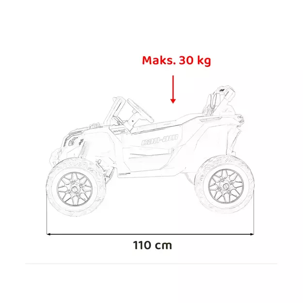 CAN-AM 4x4 | 800W akumuliatorinis bagis vaikams