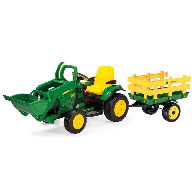 Elektromobilis PEG PEREGO JOHN DEERE GROUND LOADER 12V + priekaba