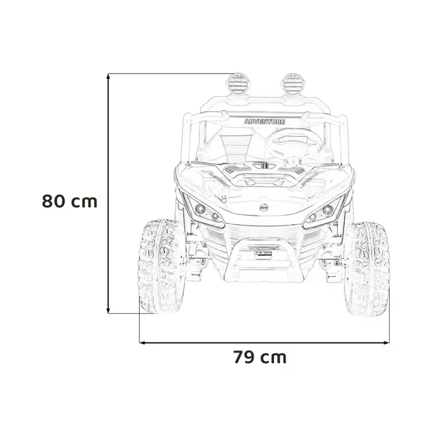 Buggy SPEEDY 4x4 Raudonas 1