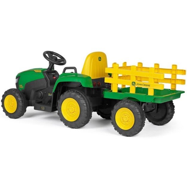 Traktoriukas PEG PEREGO JOHN DEERE FARM POWER su priekaba 3