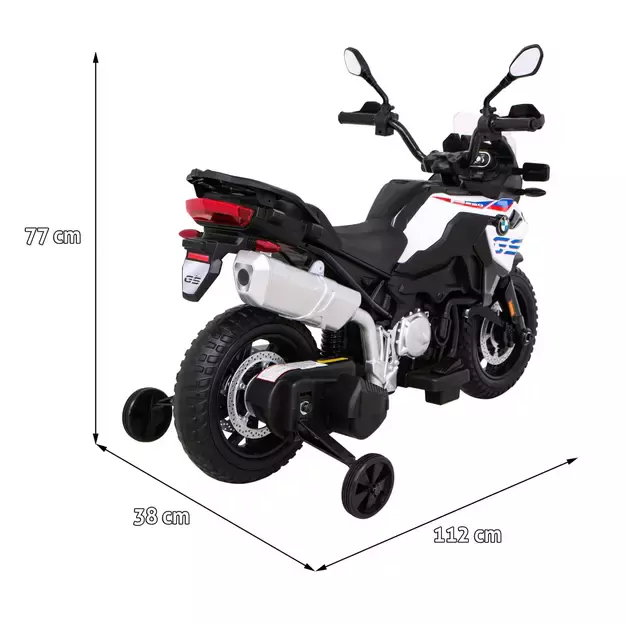 Elektrinis motociklas vaikams  BMW F850 GS baltas