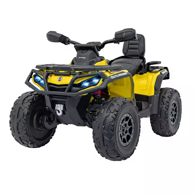 Quad Can Am Outlander ATV Geltonas 24v
