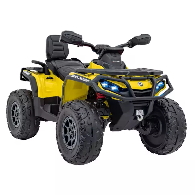 Quad Can Am Outlander ATV Geltonas 24v 4