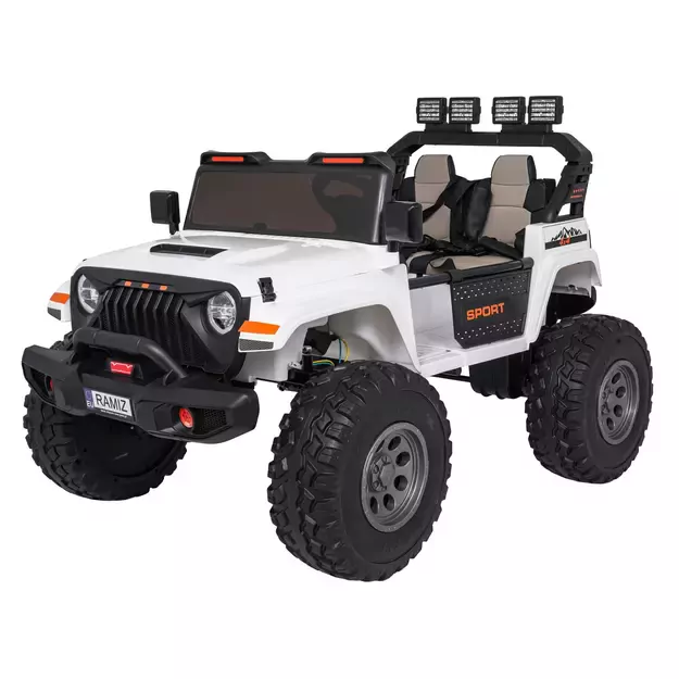 Keičiamo dydžio Extreme Sport 4x4 visureigis Baltas