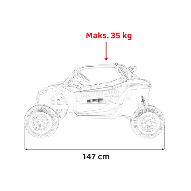 Buggy RACING Road 2000 Mėlynas 1