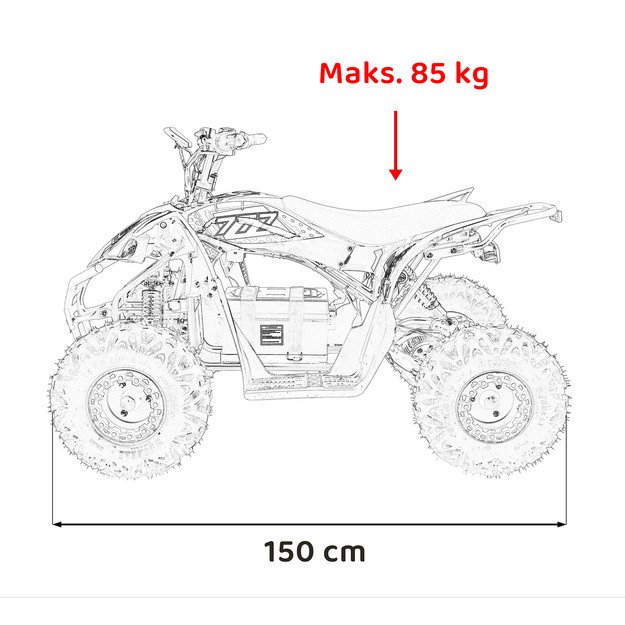 Quad DESERT STORM LIFT Juodas 23