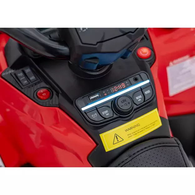 Quad Can Am Outlander ATV Raudonas 24v 12