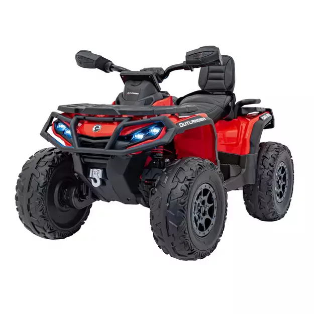 Quad Can Am Outlander ATV Raudonas 24v