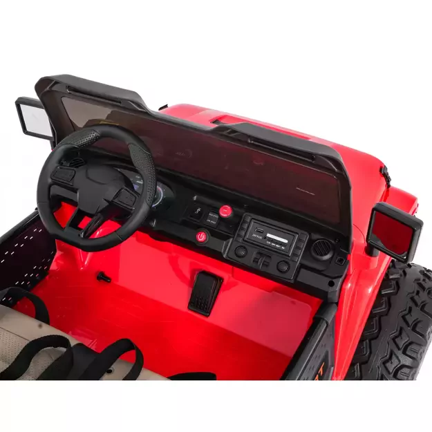 Keičiamo dydžio Extreme Sport 4x4 visureigis Raudonas