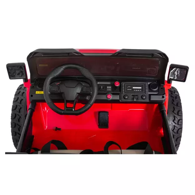 Keičiamo dydžio Extreme Sport 4x4 visureigis Raudonas
