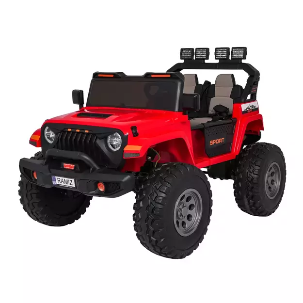 Keičiamo dydžio Extreme Sport 4x4 visureigis Raudonas