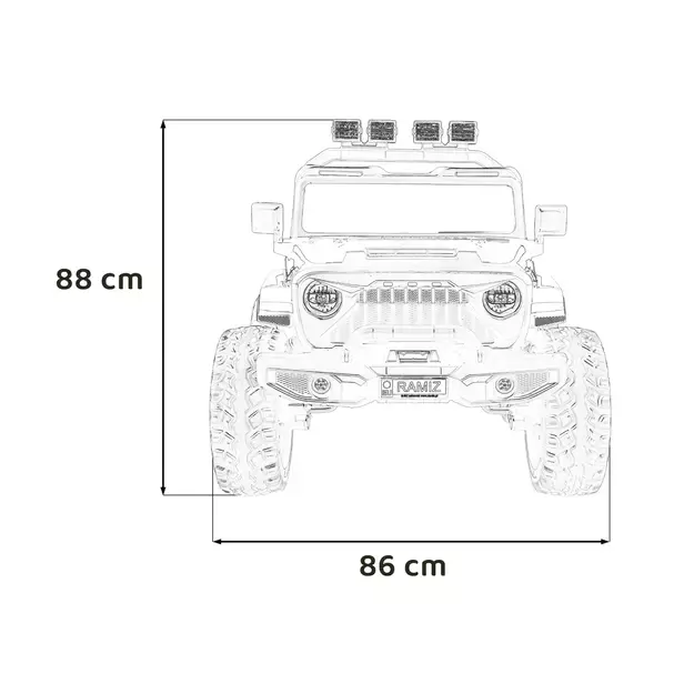 Keičiamo dydžio Extreme Sport 4x4 visureigis Raudonas