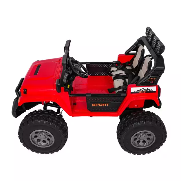 Keičiamo dydžio Extreme Sport 4x4 visureigis Raudonas
