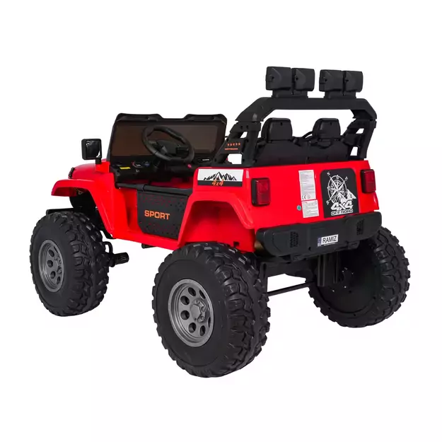 Keičiamo dydžio Extreme Sport 4x4 visureigis Raudonas