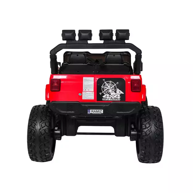 Keičiamo dydžio Extreme Sport 4x4 visureigis Raudonas
