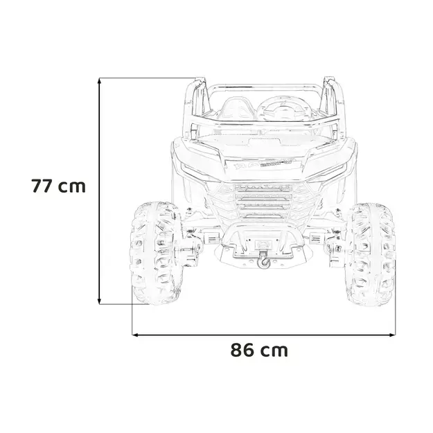 Buggy RACING Road 2000 Baltas
