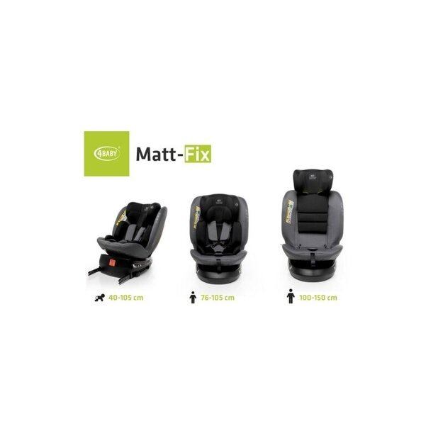 4 Baby MATT-FIX 40-150cm i-SIZE žalia 1