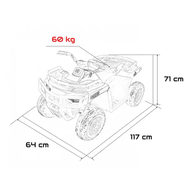 Quad 4x4 ATV WOLF Rožinis 1