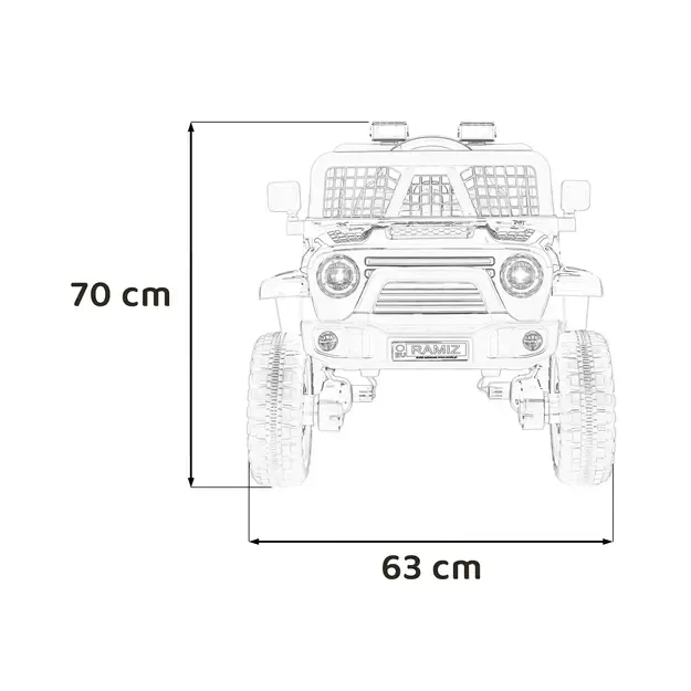OFF ROAD 4x4 SPORT 24V Mėlynas 1