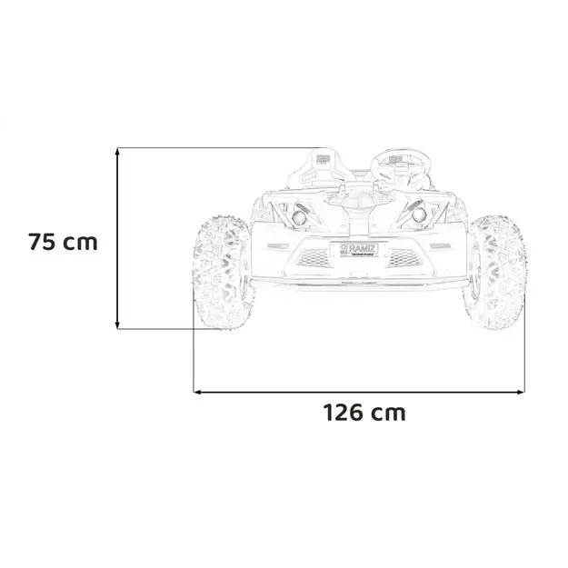 GENERAL 63 Buggy Raudonas