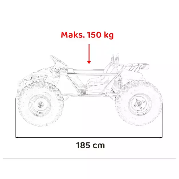 GENERAL 63 Buggy Raudonas