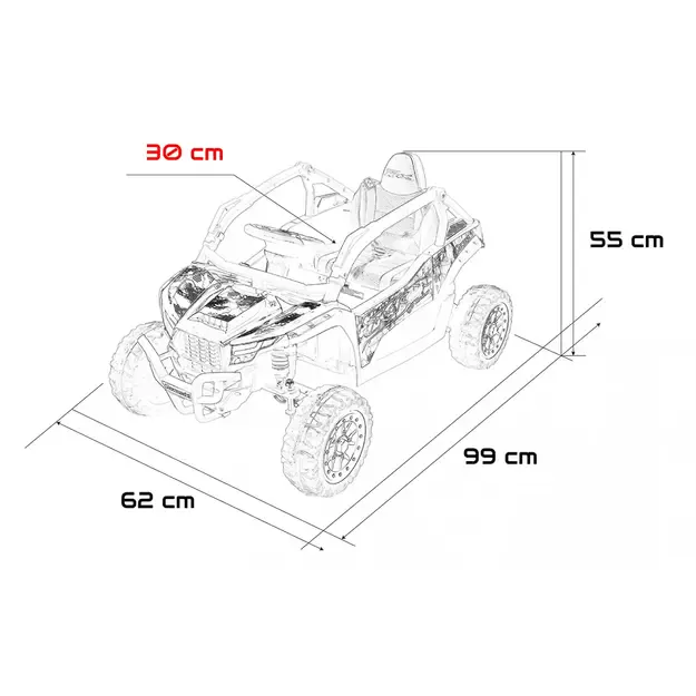Kawasaki TERYX KRX1000 bagis Baltas 1