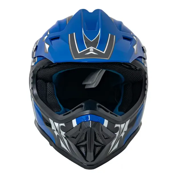 Enduro motociklo šalmas mėlynas M 3