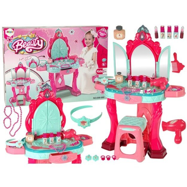 Kosmetinis staliukas L-Toys Beauty Angel Paradise Pink