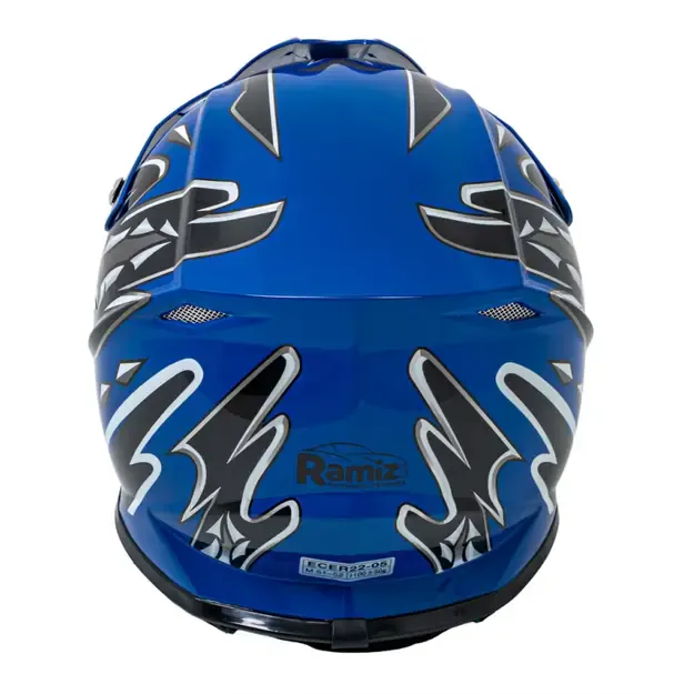 Enduro motociklo šalmas mėlynas L 5