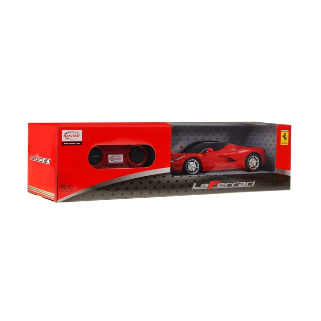 „Ferrari LaFerrari RASTAR“ modelis 1:24. R/C automobilis + 2,4 GHz nuotolinio valdymo pultas.