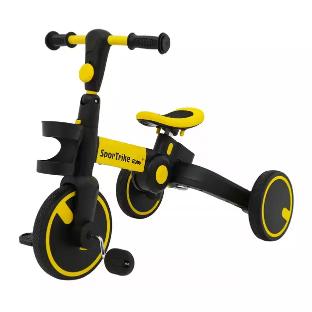 Happy Bike 3in1 Sportrike Geltonas