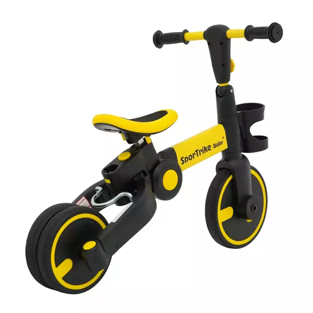 Happy Bike 3in1 Sportrike Geltonas