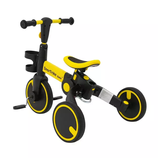 Happy Bike 3in1 Sportrike Geltonas