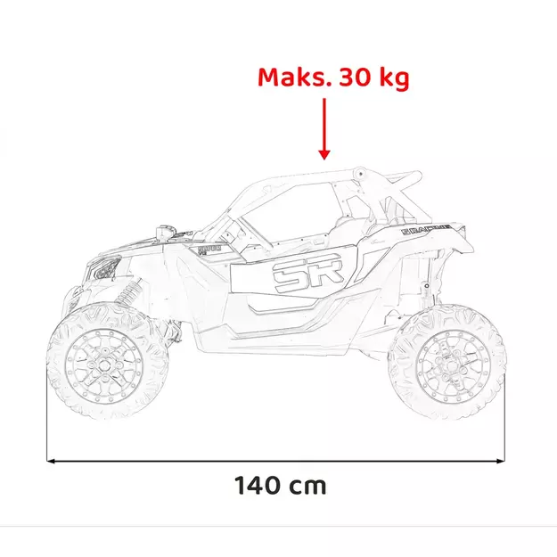 Buggy SR SUPER 66 Geltonas