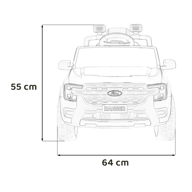 Ford Ranger LIFT Pickup raudonas
