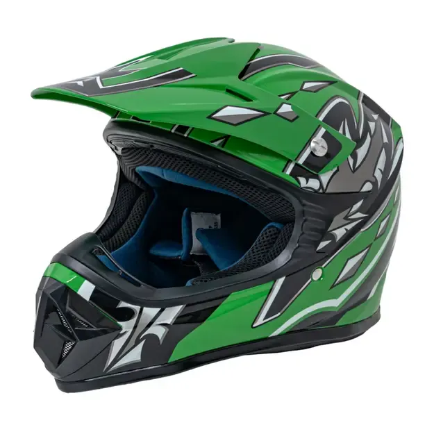Enduro motociklo šalmas žalias M