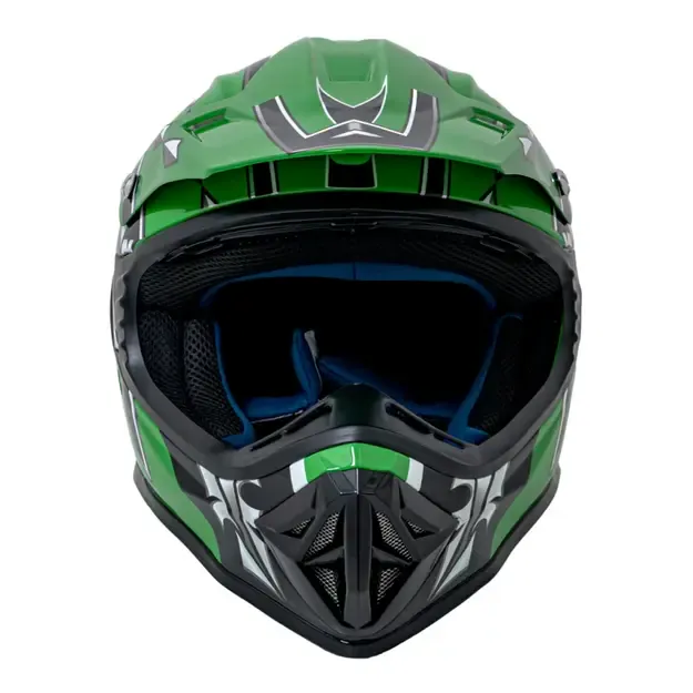 Enduro motociklo šalmas žalias M 4
