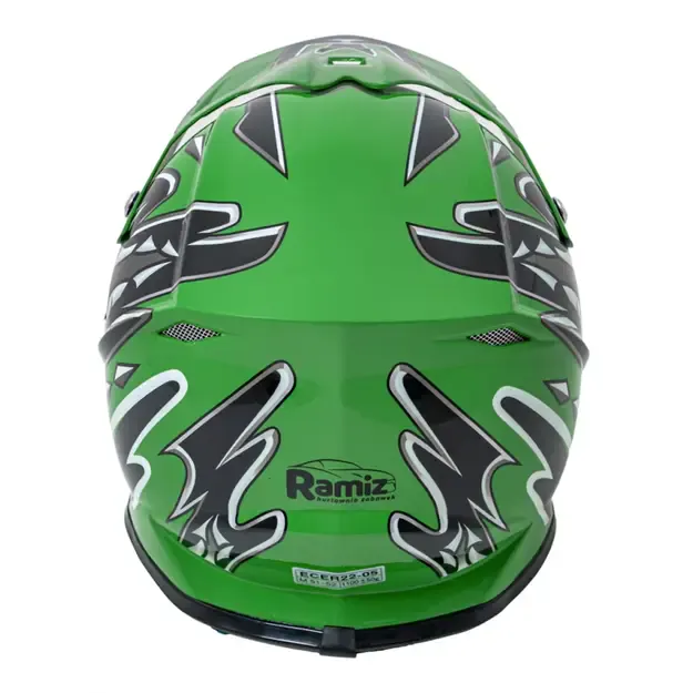 Enduro motociklo šalmas žalias M 5