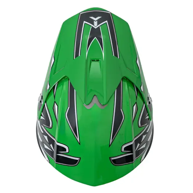 Enduro motociklo šalmas žalias M 6