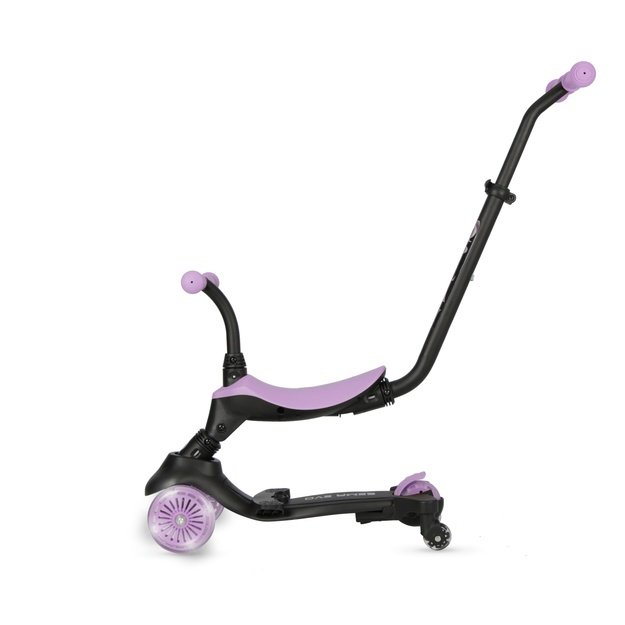Paspirtukas Qplay Sema Evo 3in1  Violetinis