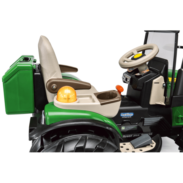 Dvivietis PEG PEREGO traktorius JOHN DEERE DUAL FORCE 12V