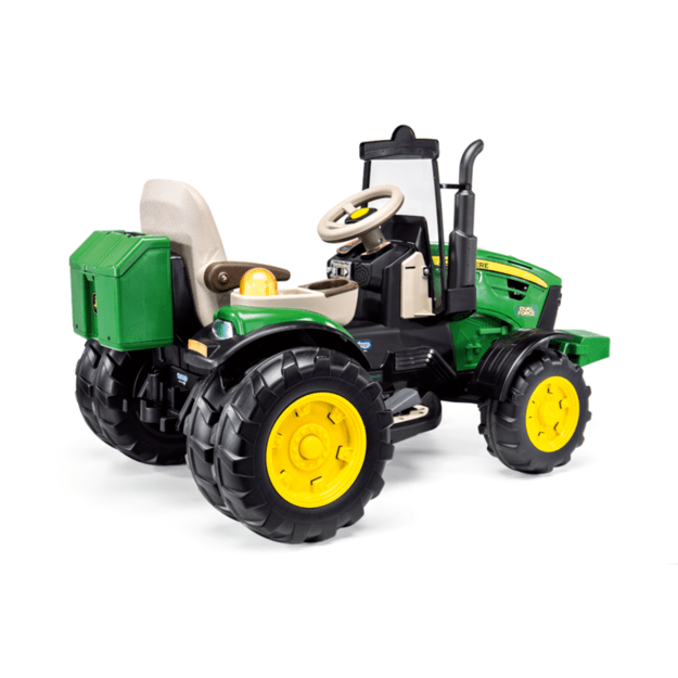 Dvivietis PEG PEREGO traktorius JOHN DEERE DUAL FORCE 12V