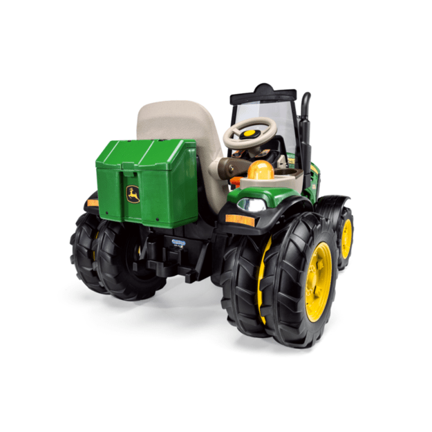 Dvivietis PEG PEREGO traktorius JOHN DEERE DUAL FORCE 12V