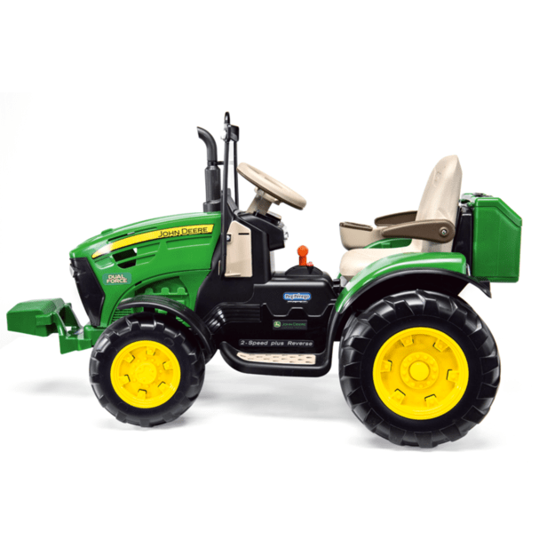 Dvivietis PEG PEREGO traktorius JOHN DEERE DUAL FORCE 12V