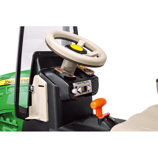 Dvivietis PEG PEREGO traktorius JOHN DEERE DUAL FORCE 12V