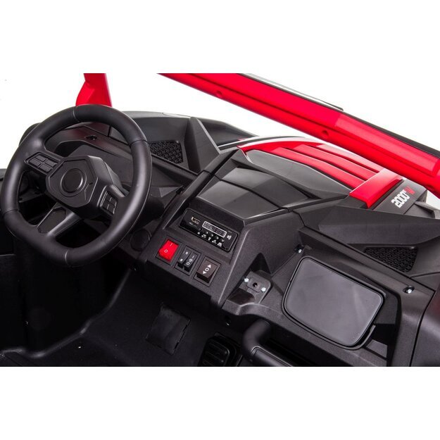 Elektromobilis vaikams Buggy A032 ATV Racing 4x4 24V raudonas