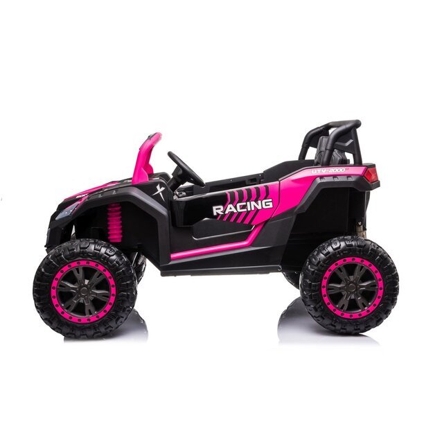 Elektromobilis vaikams Buggy A032 ATV Racing 24V 7ah rožinis