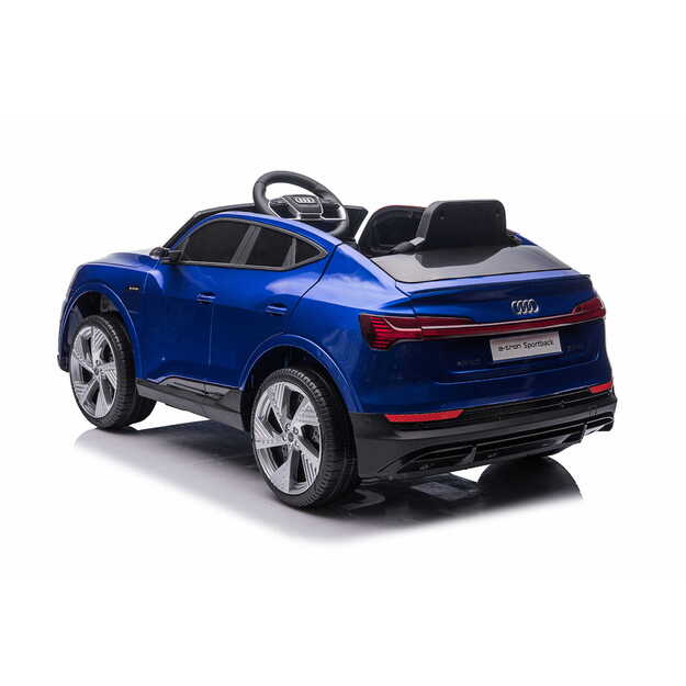 Elektromobilis vaikams Audi e-tron Sportback 4x4 mėlynas DELUX